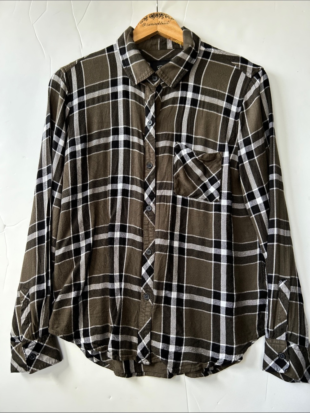 Rails Olive Plaid Button-Down Shirt